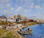 Sand On The Quayside, Port Marly By Alfred Sisley Print or Painting ...
