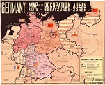 1945 Zones of Occupation for Germany map | Map, Germany map, Historical ...