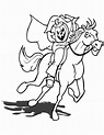 Sleepy Hollow | Horse coloring pages, Coloring pages, Fairy coloring pages