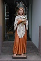 Wooden statue of St.Maria Goretti - Ferdinand Stuflesser 1875