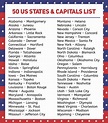 States And Capitals List Printable - Get Your Hands on Amazing Free ...