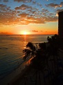 Sunset on Waikiki Beach in Honolulu, Hawaii image - Free stock photo ...