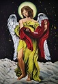 Archangel Uriel Painting by Antonio Fellini | Saatchi Art