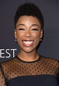 SAMIRA WILEY at The Handmaid’s Tale Panel at Paleyfest in Los Angeles ...