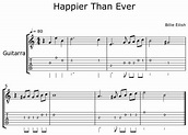 Happier Than Ever - Sheet music for Acoustic Guitar