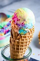 Rainbow Ice Cream - Julie's Eats & Treats