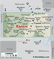 Kansas Map / Geography of Kansas/ Map of Kansas - Worldatlas.com