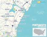 Map of Portsmouth, New Hampshire - Live Beaches
