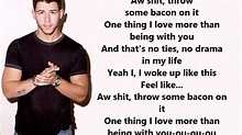 Bacon Lyrics - Nick Jonas - YouTube