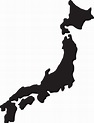 Japón mapa silueta - dibujo ilustración vectorial 3127394 Vector en ...