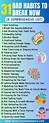 31 Bad Habits to Break Now (2024 Comprehensive List)