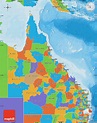 Political Map of Queensland