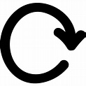 Repeat Hand Drawn Circular Arrow Symbol Vector SVG Icon - SVG Repo