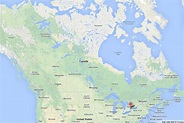 Toronto on Map of Canada