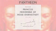 Princess Friederike of Hesse-Darmstadt Biography - Duchess of ...