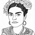 40+ Desenhos de Frida Kahlo para Imprimir e Colorir/Pintar