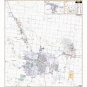 Rapid City, South Dakota Wall Map by Kappa - The Map Shop