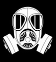 icono de máscara de gas ilustración vectorial blanco y negro 493208 ...