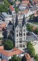 Aerial photograph Halberstadt - Halberstadt Cathedral in the old city ...