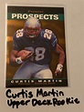 Curtis Martin New England Patriots Hall of Fame RB Upper Deck Rookie ...