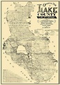 Official Map Of Lake County California 1892 Print/Poster 4839