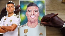 Drawing CASEMIRO | Real Madrid - DeMoose Art - YouTube