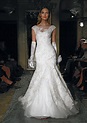Oleg Cassini Glamorous Cap Sleeve Fit-to-Flare Bridal Gown