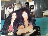 This is pretty rare picture of Vanity and Nikki Sixx, a fan took it ...
