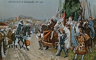 The surrender of Granada, 1492 stock image | Look and Learn