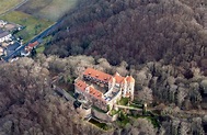 Luftbild Klipphausen - Gebäude des Schlosshotel Scharfenberg in ...