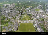 An aerial view of Ammanford a town in Carmarthenshire, Wales Stock ...
