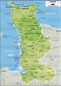 Carte de la Manche - Manche carte des villes, communes, politique...