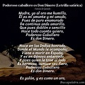 Poema Poderoso caballero es Don Dinero (Letrilla satírica) de Francisco ...