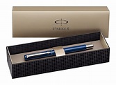 Parker Vector Rollerball Pen with Medium Blue Refill, Gift Box - Blue ...