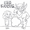 Big Mouth Coloring Pages Printable for Free Download