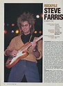 STEVE FARRIS @ ROCKFILE Guitar, December 1986 - おロシア人日記
