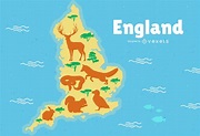 Descarga Vector De Ilustración Del Mapa De Inglaterra