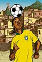 Ronaldinho Gaucho | Soccer artwork, Football art, Football artwork
