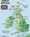Carte de Grande Bretagne ≡ Voyage - Carte - Plan