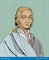 Retrato De Caricatura De Robert Boyle, Vector Ilustración del Vector ...