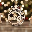 Esferas de madera con nombre ¡La mejor decoración para navidad ...