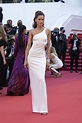 Izabel Goulart Shines in White Etro Gown and Metallic Sandals at the ...
