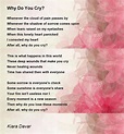 Why Do You Cry? - Why Do You Cry? Poem by Kiara Davar