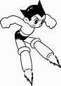 cool Flying Astro Boy Printable Cartoon Coloring Page | Cartoon ...