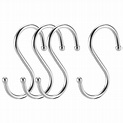 Uxcell Stainless Steel S Hooks 2" S Shaped Hook Hangers 4pcs 2 ...
