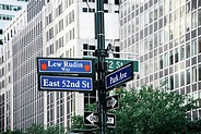 Lew Rudin Way road sign in Midtown of New York Photograph by JJF Architects