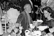 John Huston and Celeste Shane attend a celebration of Columbia... News ...