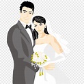 Descarga gratis | Pareja de recién casados ilustración, matrimonio boda ...