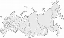 Mapa de Rusia en blanco, espacio en Blanco del mapa ruso (el este de ...