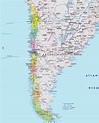 map of chile